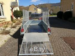Ifor williams GD84 twin axle trailer with mesh sides and ramp