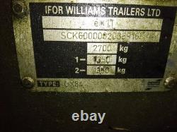 Ifor williams GH94BT Twin Axle plant trailer 9' x 4' Internal dimensions