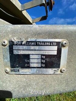 Ifor williams LM166G twin-axle flatbed trailer