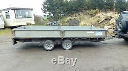 Ifor williams lm146g twin axle trailer 3500kg 14ft x 6ft 6 NEW BRAKES AND FLOOR