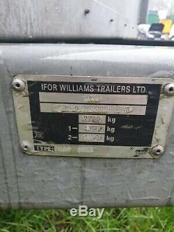 Ifor williams twin axle trailer