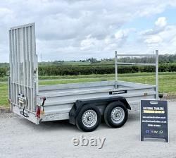 Indespension 10ft Twin Axle (2600kg) Plant Digger Trailer Ifor Ivor GD85 GD105