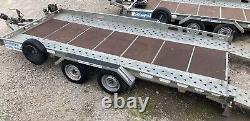 Indespension 14FT Car Trailer CT27147 Ex-Hire 2700KG Twin Axle Transporter