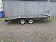 Indespension 14ft Twin Axle Beaver Tail Car Trailer 3.5ton With Ramps + Winch