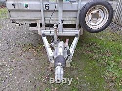 Indespension 14ft Twin Axle Beaver Tail Car Trailer 3.5ton With Ramps + Winch