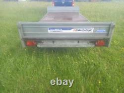 Indespension 14ft x 6ft4 twin axle flatbed trailer, ifor williams, bateson
