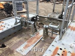 Indespension 3.5 Ton Twin Axle Plant Trailer with clamps & Ramps (E1246)