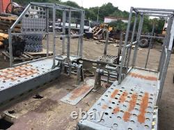 Indespension 3.5 Ton Twin Axle Plant Trailer with clamps & Ramps (E1246)