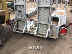 Indespension 3.5 Ton Twin Axle Plant Trailer with clamps & Ramps (E1246)