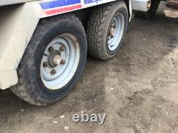Indespension 3.5 Ton Twin Axle Plant Trailer with clamps & Ramps (E1246)