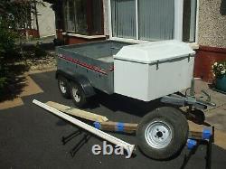 Indespension 640 twin axle car trailer