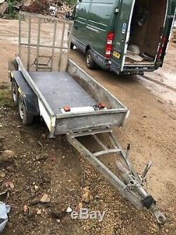 Indespension 8x4 Twin Axle plant trailer For Mini Digger Dumper Excavator