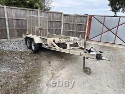 Indespension Ad2000 2700kg Twin Tandem Axle Plant Mini Digger 8x4 Trailer