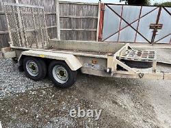 Indespension Ad2000 2700kg Twin Tandem Axle Plant Mini Digger 8x4 Trailer