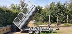 Indespension Electric TIP35105E 3500kg Caged Tipper Tipping Trailer Braked