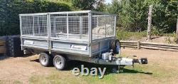 Indespension Electric TIP35105E 3500kg Caged Tipper Tipping Trailer Braked