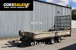 Indespension Plant Trailer 14 X 6.5 Twin Axle Big Ramp Leds Winch