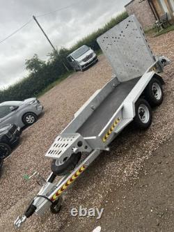 Indespension Plant Trailer 2700kg Twin Axle Braked Beaver Tail
