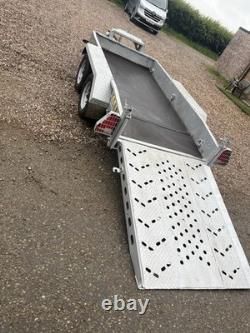 Indespension Plant Trailer 2700kg Twin Axle Braked Beaver Tail