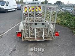 Indespension Plant Trailer 8x4 with ramp back door perfect for mini digger