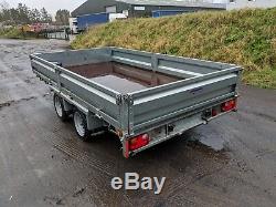 Indespension Twin Axle 3.5ton Flatbed / Dropsite Plant Trailer (FTL35126RD)