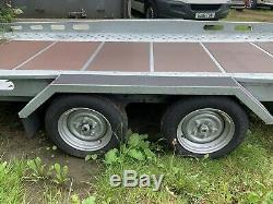 Indespension Twin Axle Car Trailer with winch