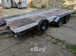 Indespension Twin Axle Trailer with Electric Winch Twin Axel Car Transporter