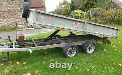 Indespension challenger 10x5 Twin Axle Tipping flat bed Trailer