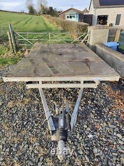 Indespension flatbed trailer 12ft4 X 6ft10 Twin Axle Braked