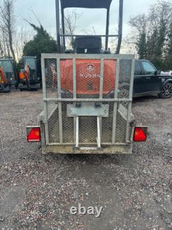Indespension plant trailer 2700kg Twin Axle Braked Beaver Tail Ifor Brian James