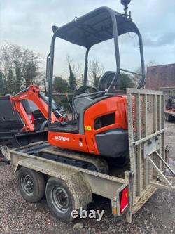 Indespension plant trailer 2700kg Twin Axle Braked Beaver Tail Ifor Brian James