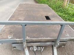Indespension trailer-twin axle, 2600kg, flat bed 10-4ft x 5-6ft