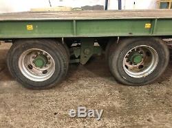 JPM Flatbed 18T, 24' Twin Axle Flatbed Low Loader Tractor Plant Digger With Hiab