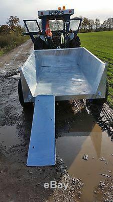 JSA 3 Ton Tipping trailer Twin ram Low load height Galvanised body Inc VAT