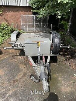 Kliponoff 3 Bike / Quad / Plant Trailer 8ft Twin Axle With Built In Ramp Rare