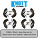 Knott Avonride Type 203x40 Auto Reverse Trailer Brake Shoes Twin Axle Set