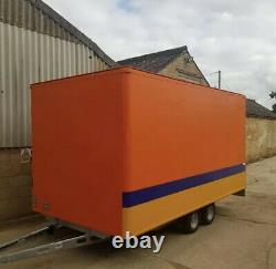 LARGE BOX TRAILER. 14ft Twin Axle Trailer. Storage Box. WATERTIGHT TRAILER