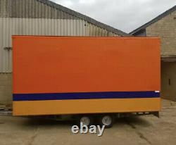 LARGE BOX TRAILER. 14ft Twin Axle Trailer. Storage Box. WATERTIGHT TRAILER