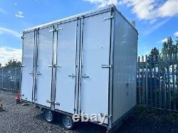 Large Braked Lockable Box Tow Van Trailer ideal for removals and storage