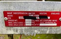 Large Indespension Tow A Van Box Trailer 2032 kg Braked Twin axle