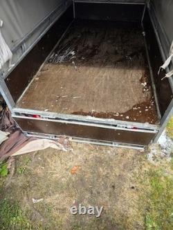 Large Twin Axle Covered Box Trailer Canvas Top Heavy Duty Utility Trailer