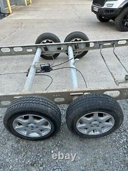 Large twin axle, braked, 5 stud trailer chassis 2000kg tiny home Shepards Hut