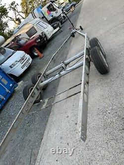 Large twin axle, braked, 5 stud trailer chassis 2000kg tiny home Shepards Hut