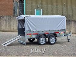 Lawn Mower Car Trailer 750 kg 263 cm x 125 cm with loading ramps