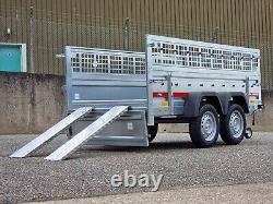 Lawn Mower Car Trailer 750 kg 8'7 x 4'1 with ramps