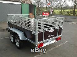 Lider 8 x 4 Twin Axle 750 kg Unbraked Trailer with Mesh sides Only £1790 inc vat