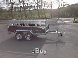 Lider 8 x 4 Twin Axle 750 kg Unbraked Trailer with Mesh sides Only £1790 inc vat
