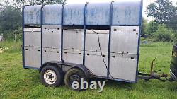 Livestock Cattle Trailer Used 10ft twin axle