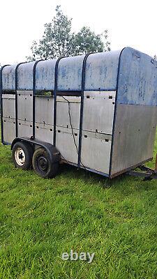 Livestock Cattle Trailer Used 10ft twin axle