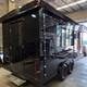 Luxury Black Twin Axle Mobile Catering Trailer Led Street Food Unit